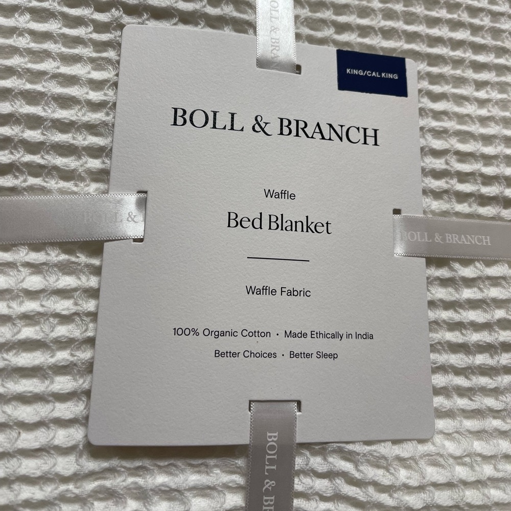 Waffle blanket new. Never used